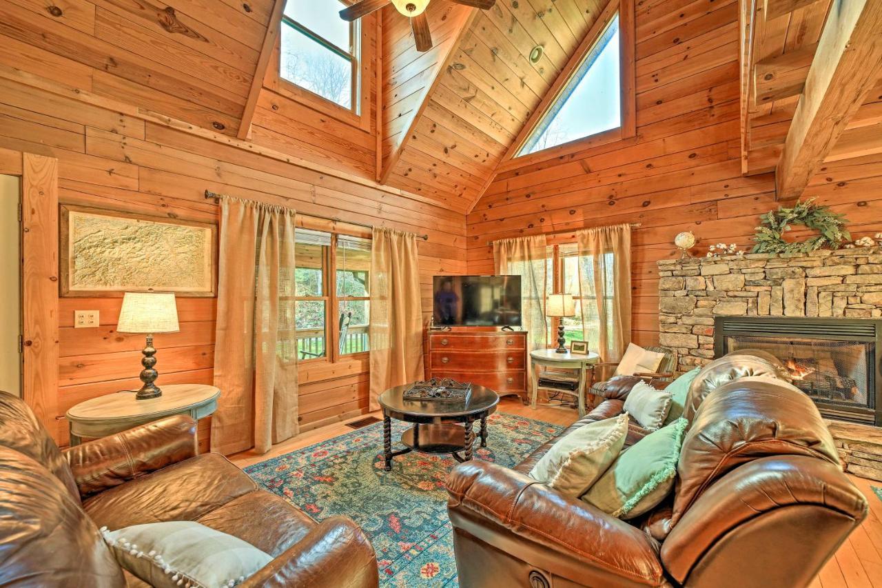 Creekside Bryson City Cabin With Private Hot Tub Exterior foto