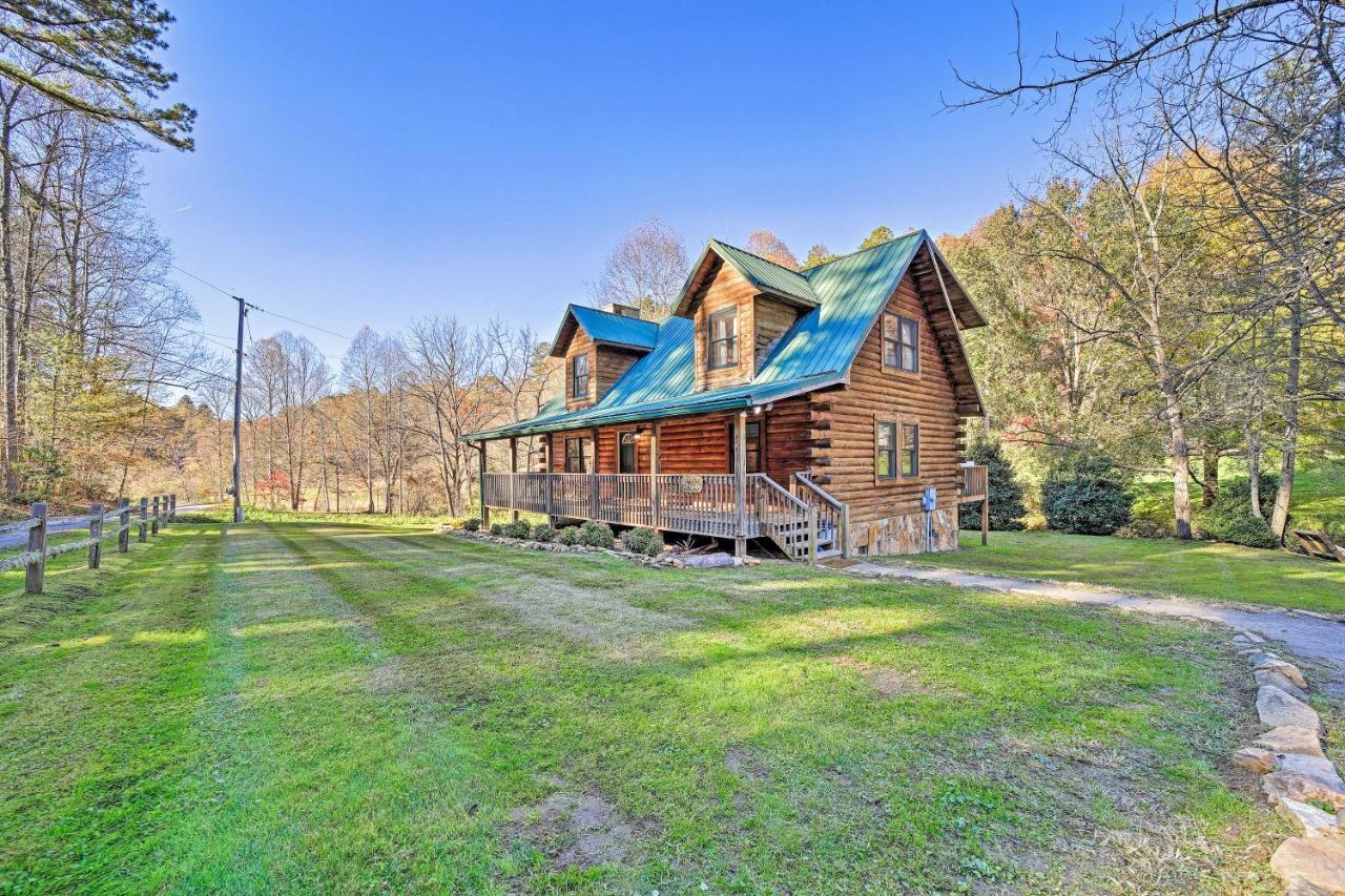 Villa Creekside Bryson City Cabin With Private Hot Tub Exterior foto